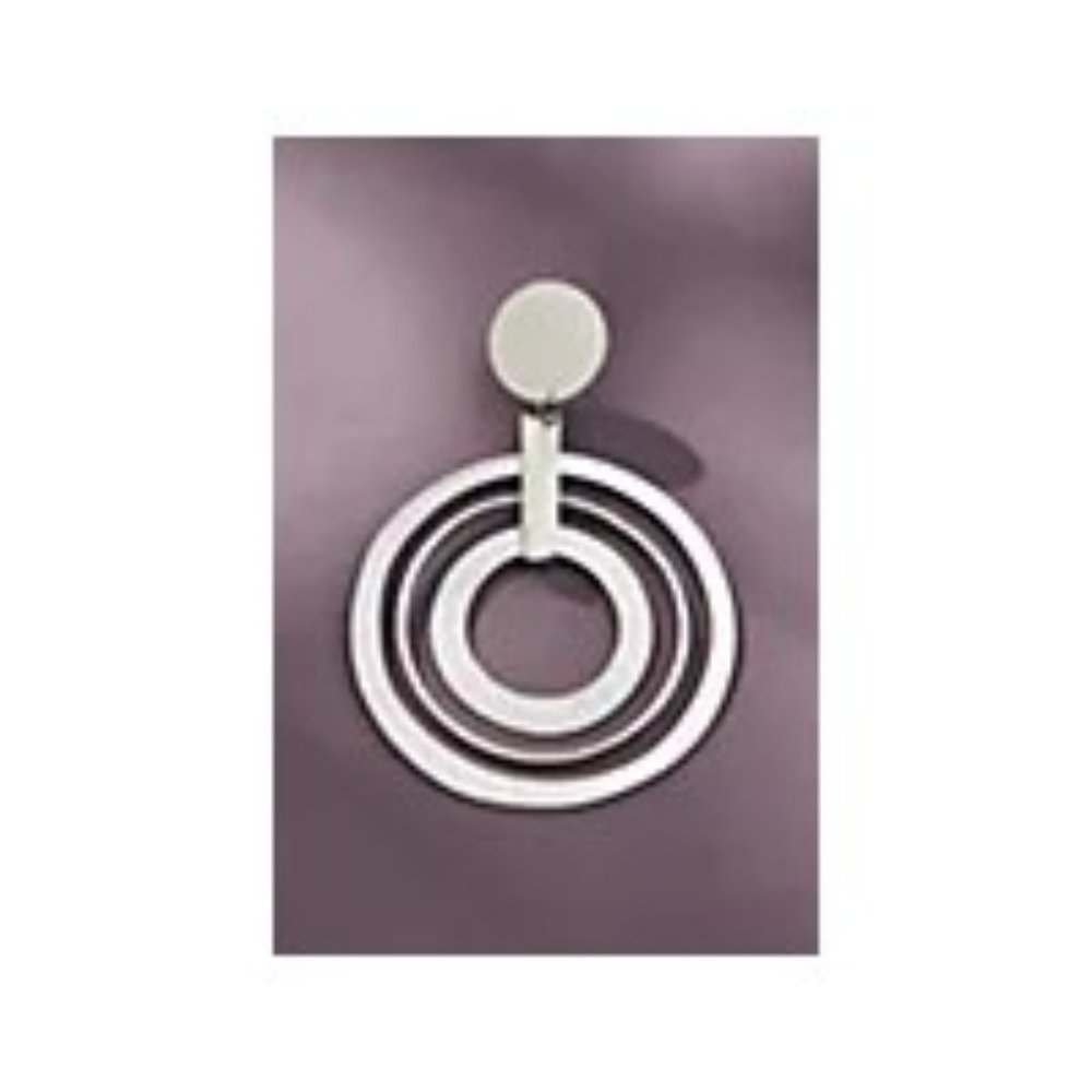 NWT Anthropologie Floating Circles Drop Earrings - Picture 3 of 7